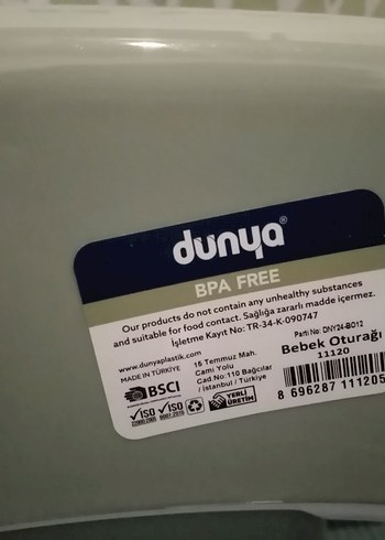 Bebek Mama ve Banyo Oturağı - Görsel 4