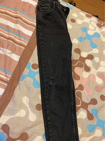 Skinny antrasit butik jean - Görsel 3