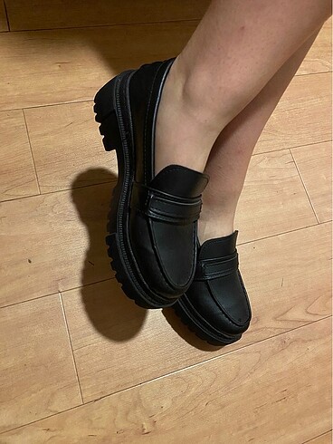 37 Beden siyah Renk Her mevsime uygun loafer