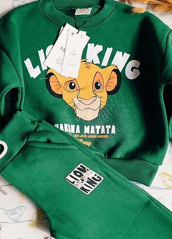 Zara orjinal marka Lion King baskılı takım 