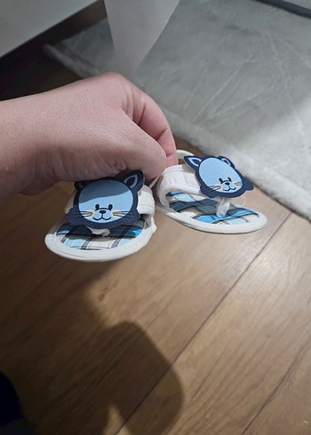 Mavi Baskılı Erkek Bebek İlk Adım Ayakkabısı - Görsel 2