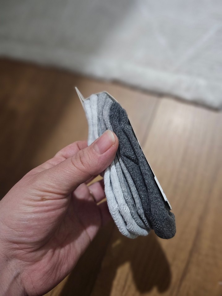 Kaydırmaz Gri bebek Çorabı 0-6 Ay - Görsel 2