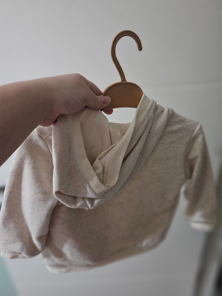 Erkek Çocuk Gri Düğmeli Sweatshirt - Görsel 2