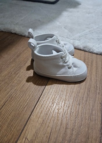 Beyaz Erkek Bebek İlk Adım Ayakkabısı - Görsel 2