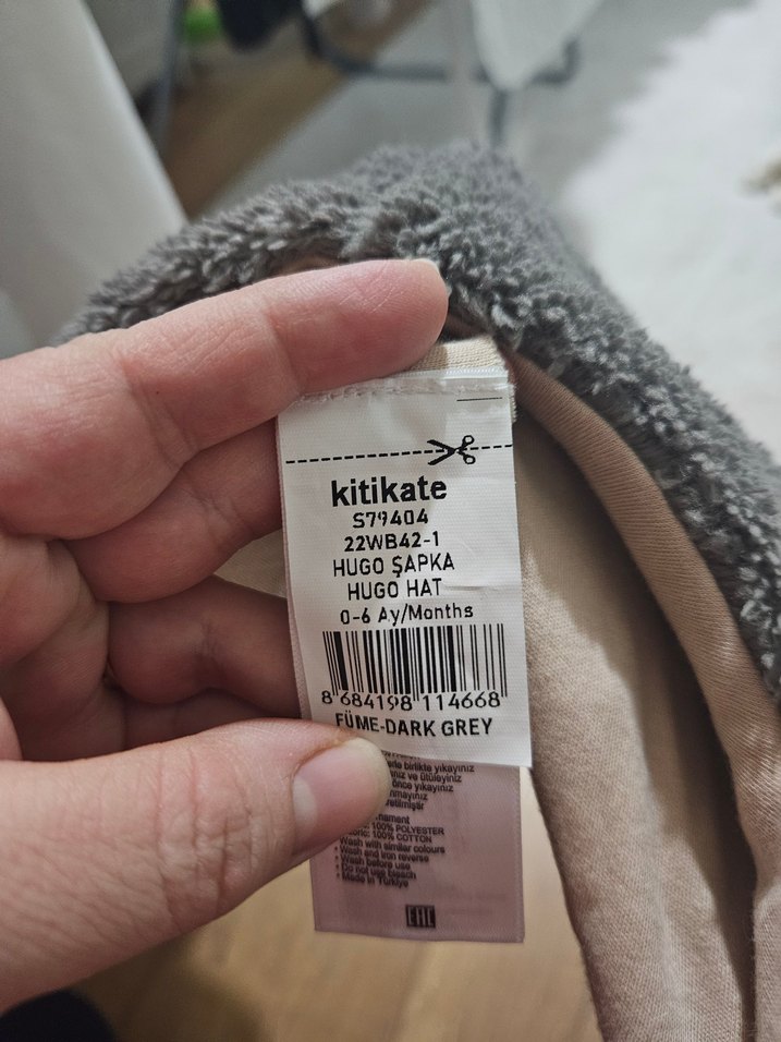 erkek bebek kulaklı şapka - Görsel 3