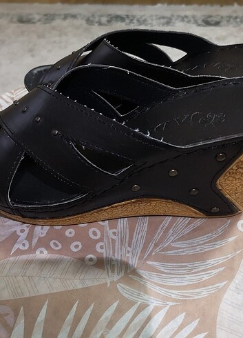 Platform mantar tolgı topuklu ayakkabı kadın 