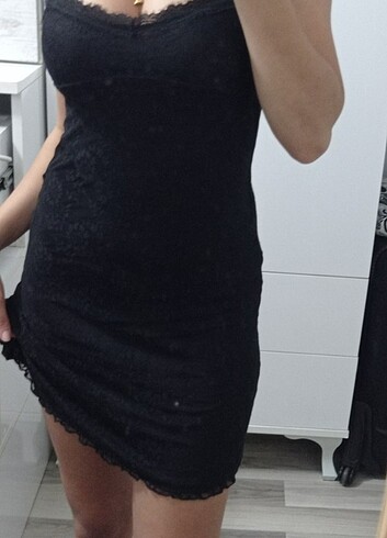 H&M Mini siyah elbise 