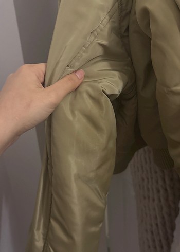 Yeşil Kadın Düğmeli Midi Ceket - Görsel 4