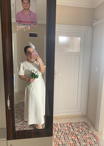 Beyaz  nikah elbisesi - Görsel 2