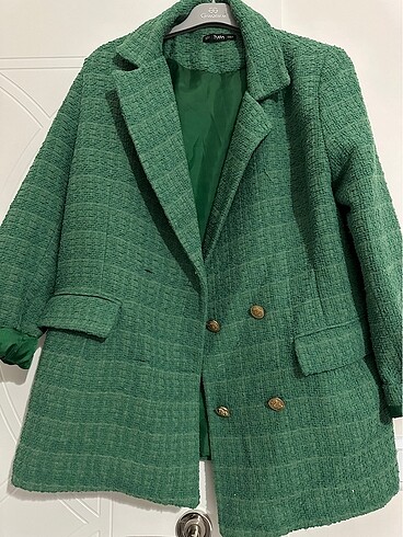 l Beden yeşil Renk Blazer ceket
