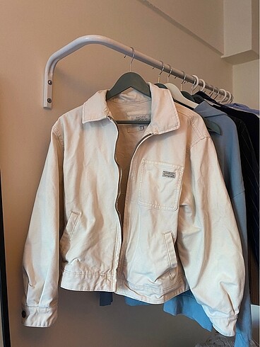 p&b oversize krem kot ceket
