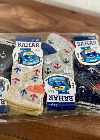 Erkek Çocuk Çok Renkli Baskılı Çorap - Görsel 2