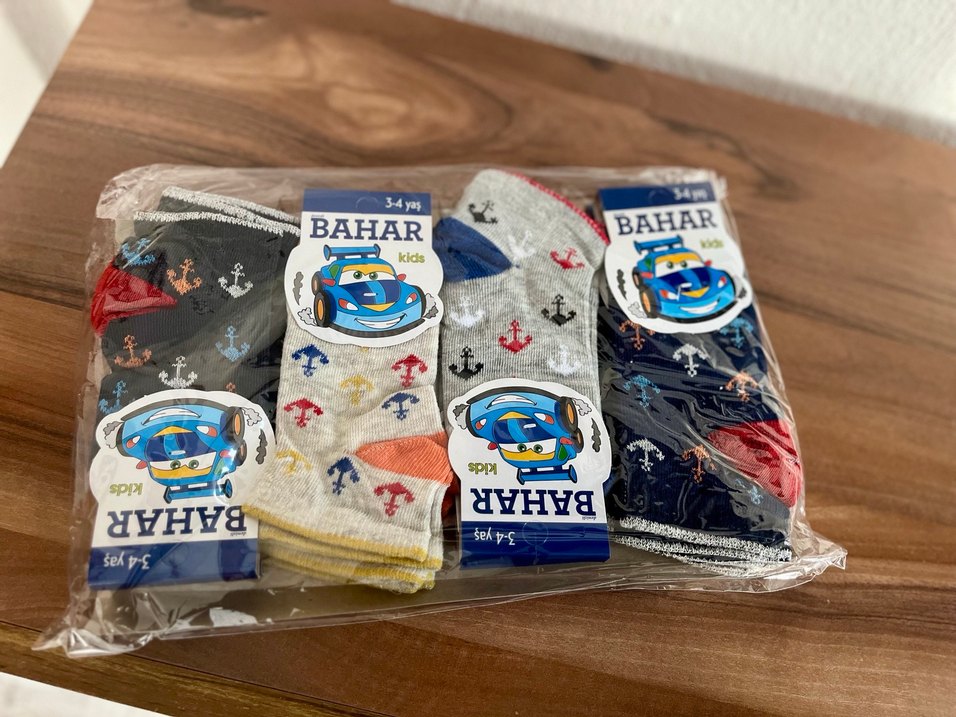 Erkek Çocuk Çok Renkli Baskılı  Çorap - Görsel 2