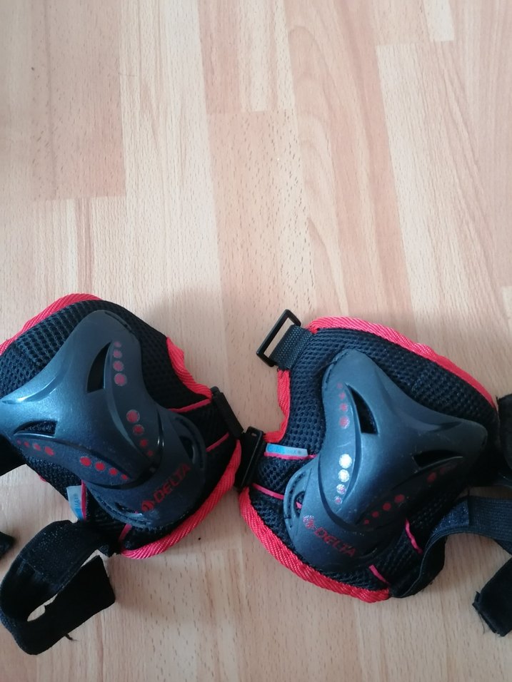 Kırmızı Siyah bisiklet, skoter Diz Koruyucu - Görsel 2