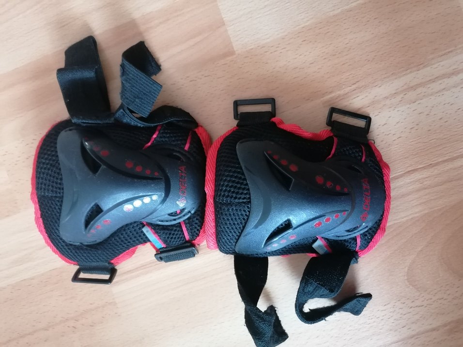 Kırmızı Siyah bisiklet, skoter Diz Koruyucu - Görsel 3