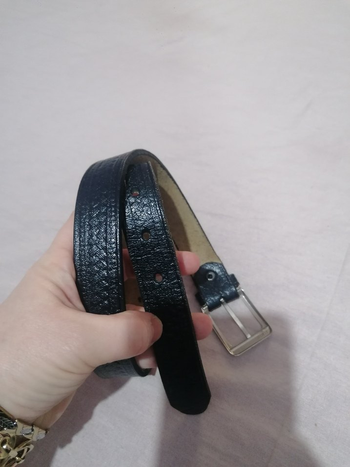 Siyah Minimalist Erkek  cocuk Kemer - Görsel 3