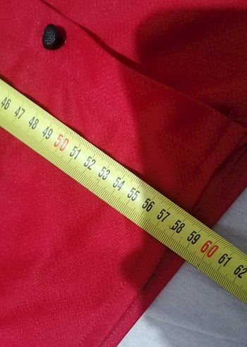 Düğmeli Kırmızı Midi  Etek - Görsel 4