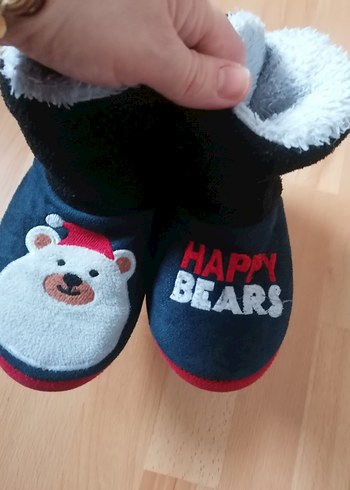 Erkek Çocuk Renkli Sıcak Ev Terliği - Görsel 2