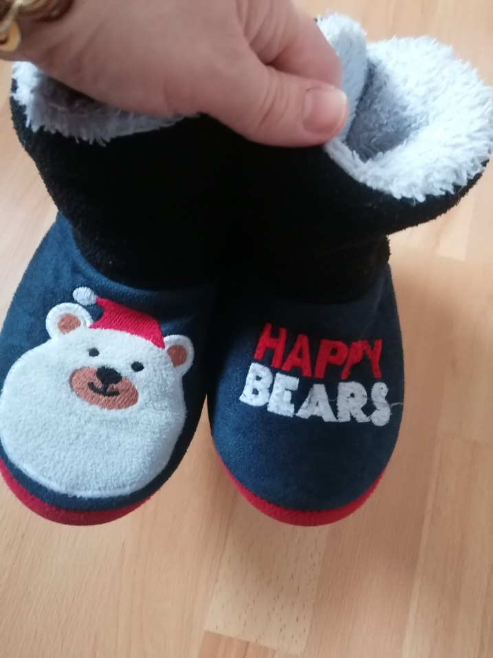 Erkek Çocuk Renkli Sıcak Ev Terliği - Görsel 2