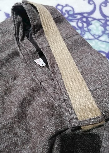 Kahverengi yünlü Midi Kadın Etek - Görsel 6