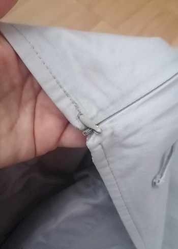 Düğmeli Bej uzun Kemerli Etek - Görsel 8