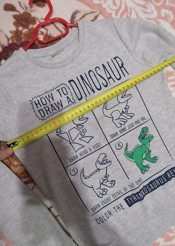 Gri Baskılı Erkek çocuk Sweatshirt ve Denim Pantolon - Görsel 7