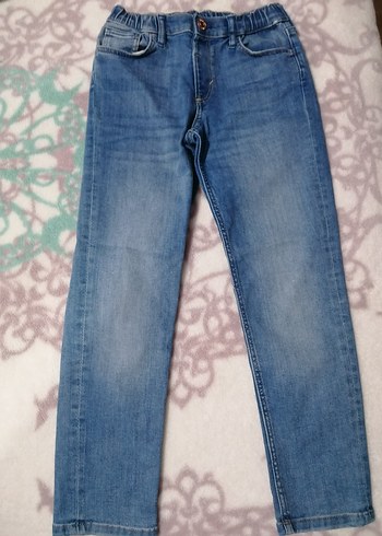 Gri Baskılı Erkek çocuk Sweatshirt ve Denim Pantolon - Görsel 9