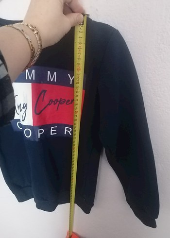 Tommy Cooper Baskılı Mavi Sweatshirt - Görsel 3