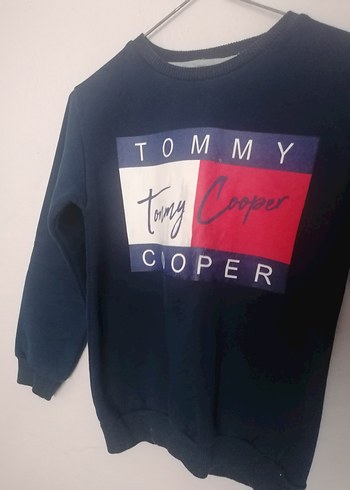 Tommy Cooper Baskılı Mavi Sweatshirt - Görsel 2