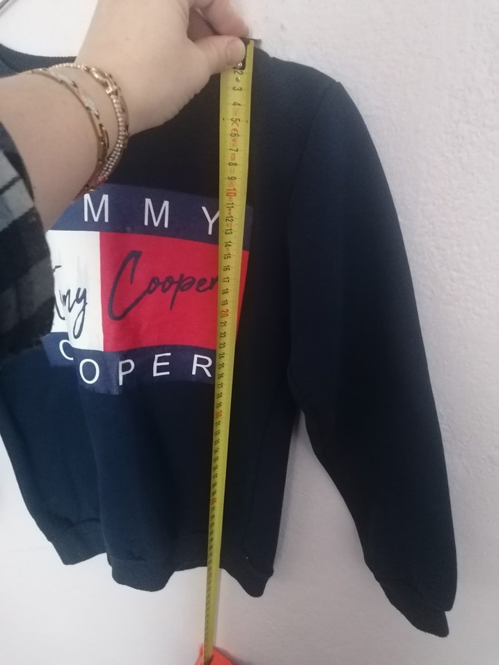Tommy Cooper Baskılı Mavi Sweatshirt - Görsel 3
