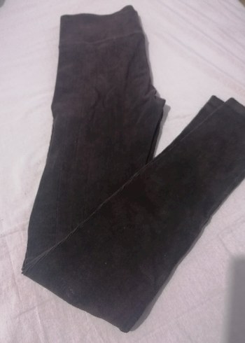 Kadın Kahverengi kadife fitilli tayt - Görsel 10