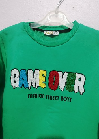 Erkek Çocuk Renkli Baskılı Sweatshirt - Görsel 4