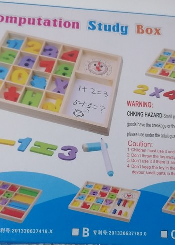 Renkli Ahşap Sayılar ve Çubuklar Eğitim Seti - Görsel 4