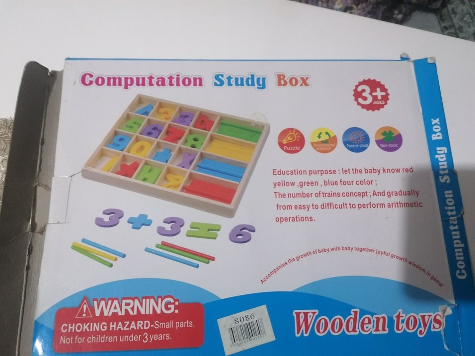 Renkli Ahşap Sayılar ve Çubuklar Eğitim Seti - Görsel 5