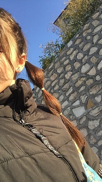 m Beden siyah Renk LC Waikiki siyah şişme mont
