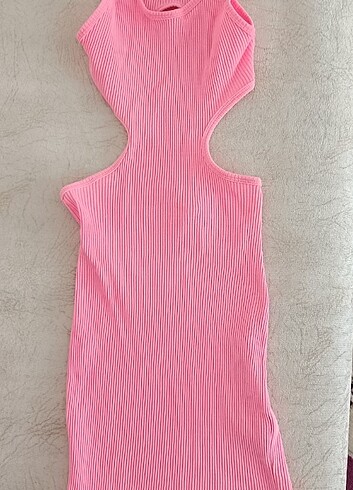 Bershka BERSHKA PEMBE ELBİSE 