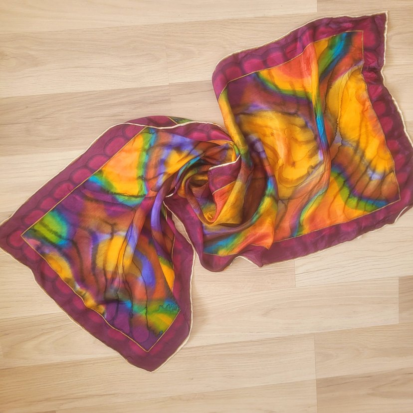 %100 İpek Şal - Görsel 3