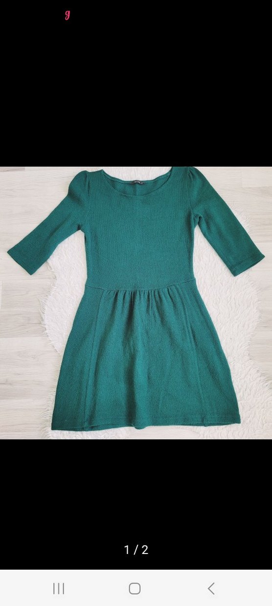 Yeşil Midi Kadın Günlük Elbise - Görsel 2