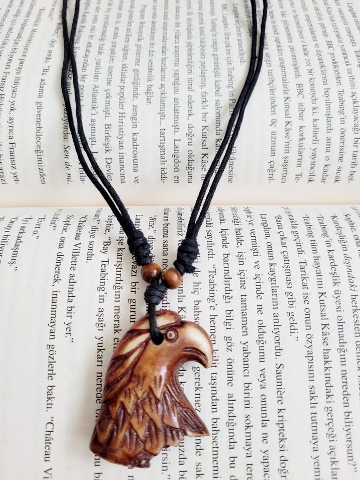 Kemik Kartal Bohem Kolye - Görsel 3