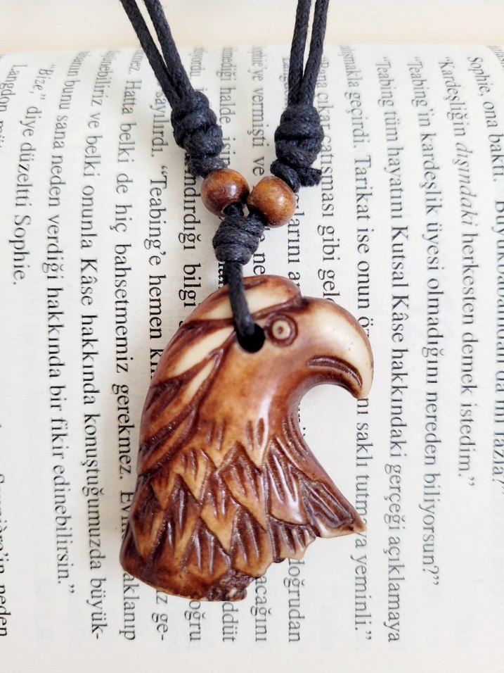 Kemik Kartal Bohem Kolye - Görsel 2