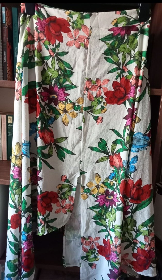 Çiçek Desenli Uzun Bohem Etek - Görsel 2