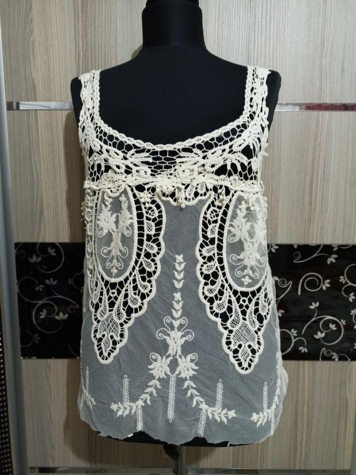 Dantel İşlemeli Bohem Kadın Bluz - Görsel 3