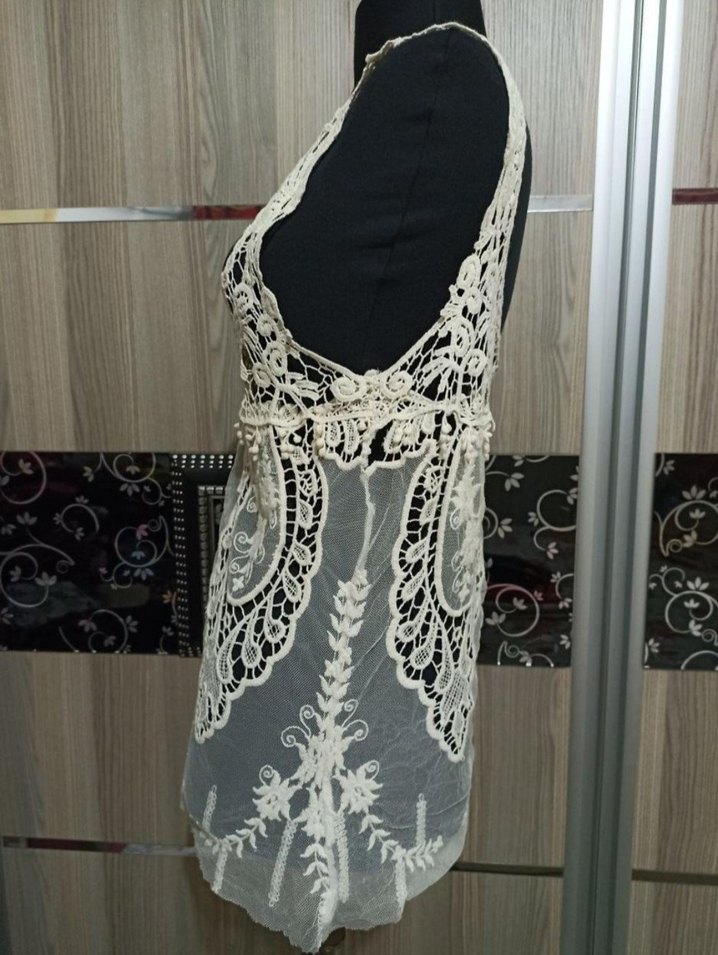 Dantel İşlemeli Bohem Kadın Bluz - Görsel 2