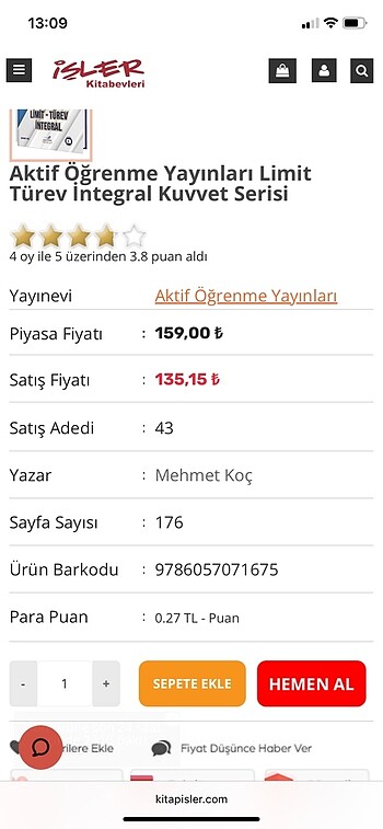 Kuvvet serisi limit-türev-integral fasikülü