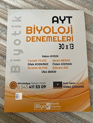 Biyotik ayt biyoloji denemeleri