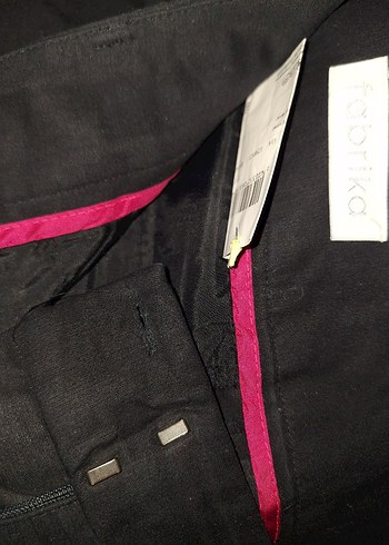 Kadın Siyah Denim Kemerli Pantolon - Görsel 2