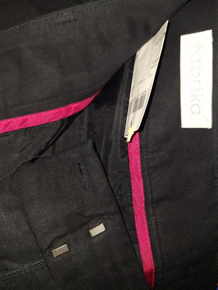 Kadın Siyah Denim Kemerli Pantolon - Görsel 2