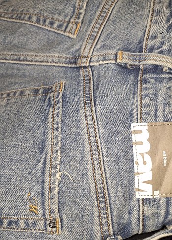 Gri Renkli Rahat Kesim Kadın Denim Jean - Görsel 3