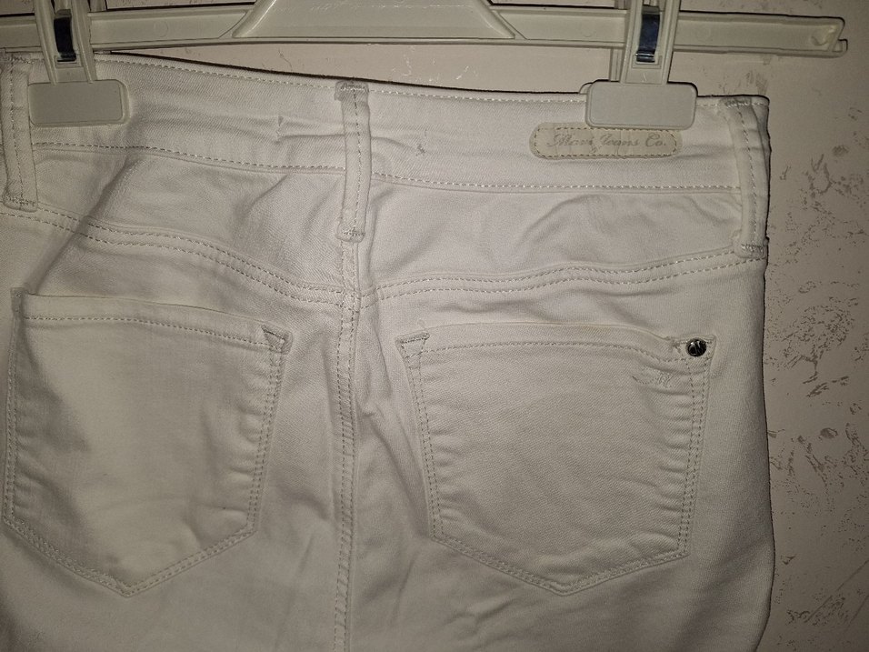 Beyaz Kadın Pamuklu Dar Paça Jean - Görsel 2