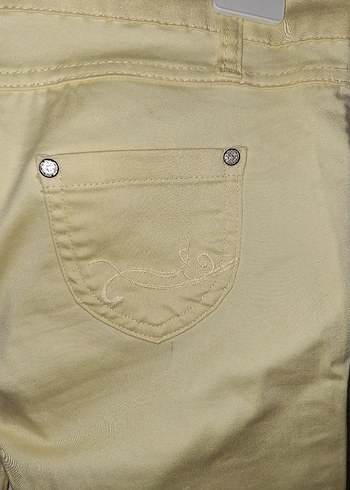 Sarı Kadın Kumaş Pantolon - Görsel 2